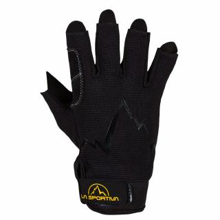 LA SPORTIVA Ferratové rukavice FERRATA GLOVES black - černé Velikost: XL