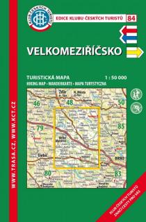 Mapa č. 84 Velkomeziříčsko - turistická laminovaná mapa