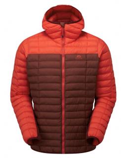 MOUNTAIN EQUIPMENT  Pánská bunda PARTICLE HOODED JACKET | Fired Brick/Cardinal - oranžovočervená Velikost: XL