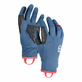 ORTOVOX Dámské rukavice  W's FLEECE LIGHT GLOVE Mountain Blue Velikost: M