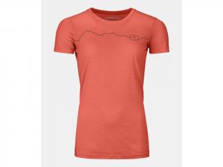 ORTOVOX Dámské triko 150 COOL MOUNTAIN TS coral - oranžové Velikost: L