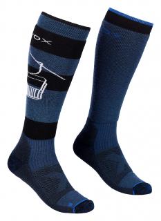 Ortovox Free Ride Long Socks Velikost: 39-41, Barva: Modrá
