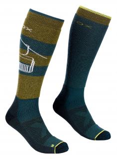 Ortovox Free Ride Long Socks Velikost: 39-41, Barva: Zelená