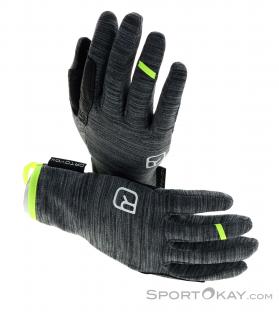 ORTOVOX Rukavice FLEECE LIGHT GLOVE Black Steel Blend Velikost: M