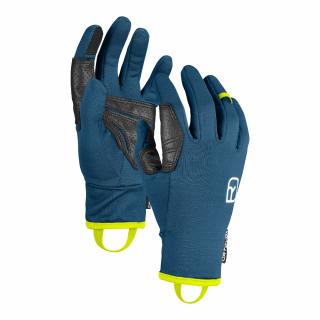 ORTOVOX Rukavice FLEECE LIGHT GLOVE Petrol Blue Velikost: L