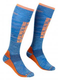 Ortovox Ski Compression Long Socks Velikost: 39-41, Barva: Modrá