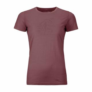 Ortovox W's 120 Tec Lafatscher Topo T-Shirt Varianta: Mountain Rose M