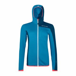 Ortovox W's Fleece Light Grid Hooded Jacket Varianta: Heritage Blue M