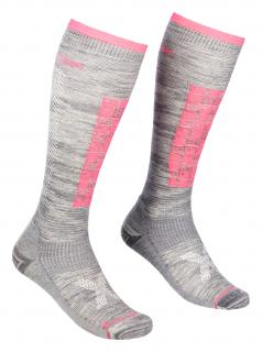 Ortovox W's Ski Compression Long Socks Velikost: 39-41, Barva: Šedá