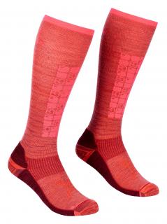 Ortovox W's Ski Compression Long Socks Velikost: 42-44, Barva: Červená