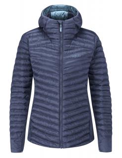 RAB Dámská bunda CIRRUS FLEX 2.0 HOODY Wmns Deep Ink - tmavě modrá Velikost: XS