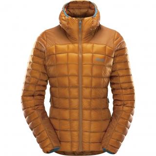 RAB Dámská péřová bunda MYTHIC ALPINE LIGHT JACKET WMS dark butternut -  hnědá Velikost: L