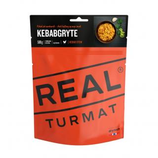 REAL TURMAT - KEBAB S KUŘECÍM MASEM A RÝŽÍ 500 G