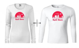 SANTA NAD LESEM Trika s potiskem Barva (trika potisk): Bílá-00, Velikost - pánská: XL (16P), Velikost - dámská: L (15D)
