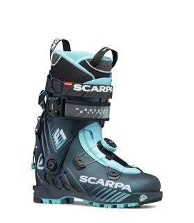 SCARPA Dámské skialpové boty F1 WMN anthracite/aqua- šedé Velikost - lyžáky: 23,5