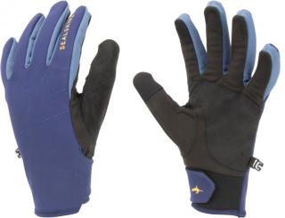 SEALSKINZ Nepromokavé rukavice WATERPROOF ALL WEATHER GLOVE WITH FUSION CONTROL navy blue/black/yellow - modré Velikost: L