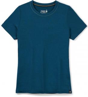 SMARTWOOL Dámské triko W MERINO SPORT 150 TEE SLIM FIT twilight blue – modré Velikost: L, Barva: Modrá