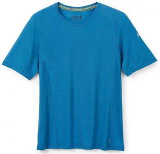 SMARTWOOL M MERINO SPORT 120 SHORT SLEEVE light neptune blue – modré Velikost: L, Barva: Modrá