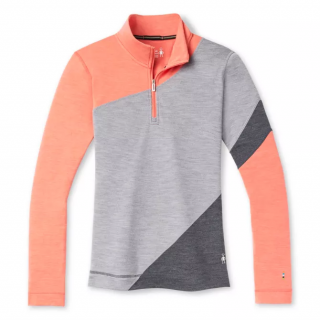 Smartwool W Merino 250 BL Colorblock 44287 Zip Boxed Velikost: XL, Barva: Šedá