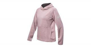 SNSOR Dámská mikina s kapucí MERINO UPPER TRAVELLER - dusty pink/ růžová Velikost: L