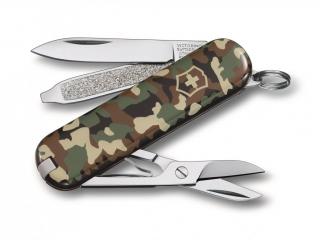 VICTORINOX Kapesní nůž CLASSIC SD CAMOUFLAGE 58 mm - zelený