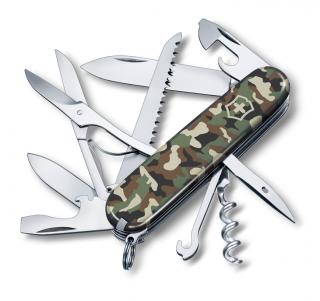VICTORINOX Kapesní nůž HUNTSMAN CAMOUFLAGE 91 mm- zelený