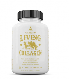Ancestral Supplements, Grass-fed Beef Collagen, hovězí Grass-fed kolagen, 180 kapslí, 30 dávek  Doplněk stravy