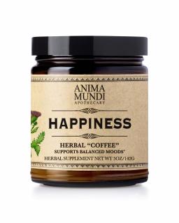 Anima Mundi Organic Happiness Powder, směs bylin pro uklidnění, BIO, 141 g  Doplněk stravy
