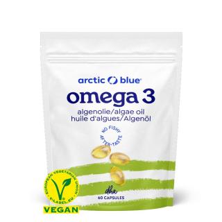 Arctic Blue Vegan Omega 3 Algae, 250 mg DHA, 60 kapslí  Doplněk stravy