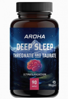 Aroha Deep Sleep Threonate and Taurate, Hořčík treonát a taurát, 90 kapslí  Doplněk stravy