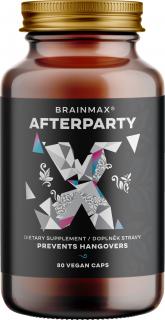 BrainMax AFTERPARTY, Bojovník za rána bez těžkých kocovin!  Evidence-based složení pro odbourávání alkoholu a řízení škod, doplněk stravy Počet…