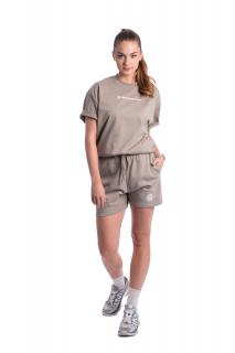BrainMax bavlněné oversized triko & kraťasy set, šedá  Bavlněné tričko a kraťasy v šedém provedení Velikost: L