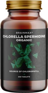 BrainMax Chlorella Spermidine Organic  Chlorella bohatá na chlorofyl spolu se spermidinem, doplněk stravy Počet kapslí: 200 tablet