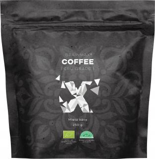 BrainMax Coffee Káva Peru Grade 1, mletá, BIO, 250 g  *CZ-BIO-001 certifikát