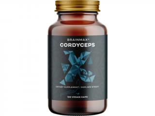 BrainMax Cordyceps extrakt, 50% koncentrace polysacharidů a 20 % β-1,3/1,6 D-glukanů, 500 mg, 100 rostlinných kapslí  Extrakt z Cordycepsu sinensis s…