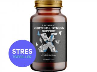 BrainMax Cortisol Stress Support, komplex pro duševní rovnováhu, 60 rostlinných kapslí  Evidence-based složení pro klid, podporu spánku, koncentrace a…