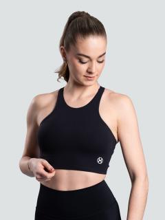 BrainMax dámský sportovní crop top, černý Velikost: M