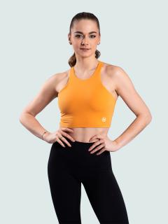 BrainMax dámský sportovní crop top, oranžový Velikost: L