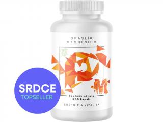 BrainMax Draslík Magnesium, Draslík citrát + Hořčík malát, 200 rostlinných kapslí  100 mg elementárního draslíku a 60 mg elementárního hořčíku na…