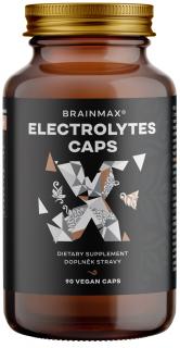 BrainMax Electrolytes Caps, 90 rostlinných kapslí  Elektrolyty a stopové prvky s vitamínem D3, doplněk stravy