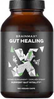 BrainMax Gut Healing, Střeva a trávení, 180 rostlinných kapslí  Komplex 12 složek pro komplexní podporu střev, trávení a detoxikace, doplněk stravy