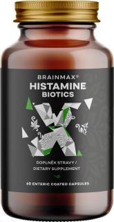 BrainMax Histamine Biotics, Histamin Probiotika, 60 enterosolventních kapslí  Probiotika pro jedince s histaminovou intolerancí, 10 mld kultur, 8…