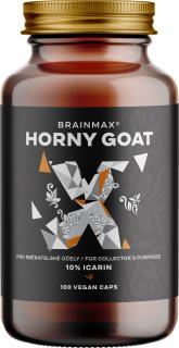 BrainMax Horny Goat standardizovaný extrakt na 10% icarinu, škornice, pro sběratelské účely, 500 mg, 100 rostlinných kapslí  Extrakt ze škornice…