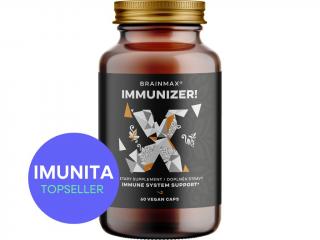 BrainMax IMMUNIZER! 60 rostlinných kapslí  17 nejsilnějších látek pro posílení imunitního systému, 30 dávek, doplněk stravy