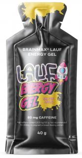 BrainMax LAUF Energy Gel  Palivo pro Váš výkon! Sacharidy a elektrolyty pro okamžitou a dlouhotrvající podporu! Příchuť: Slané jablko s kofeinem 40 g