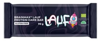 BrainMax LAUF Protein Carb Bar, proteinovo-sacharidová tyčinka, BIO, 2x45 g  *CZ-BIO-001 certifikát / Proteinová energy tyčinka s vanilkovou příchutí.