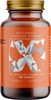 BrainMax Liposomal Vitamin C UPGRADE, Lipozomální Vitamín C, 500 mg, 60 rostlinných kapslí  Doplněk stravy