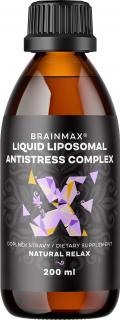 BrainMax Lipozomální Antistres komplex, 200 ml  Komplex pro zdravý spánek, relaxaci a rychlé usínání