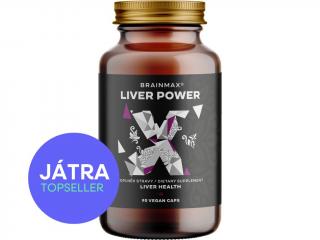 BrainMax Liver Power, komplex pro normální činnost jater, 90 rostlinných kapslí  12 vědecky ověřených látek pro normální činnost jater, doplněk stravy