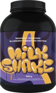 BrainMax Milkshake Protein, 1000 g  BIO syrovátka + BIO mléčný protein Příchuť: Borůvkový cheesecake